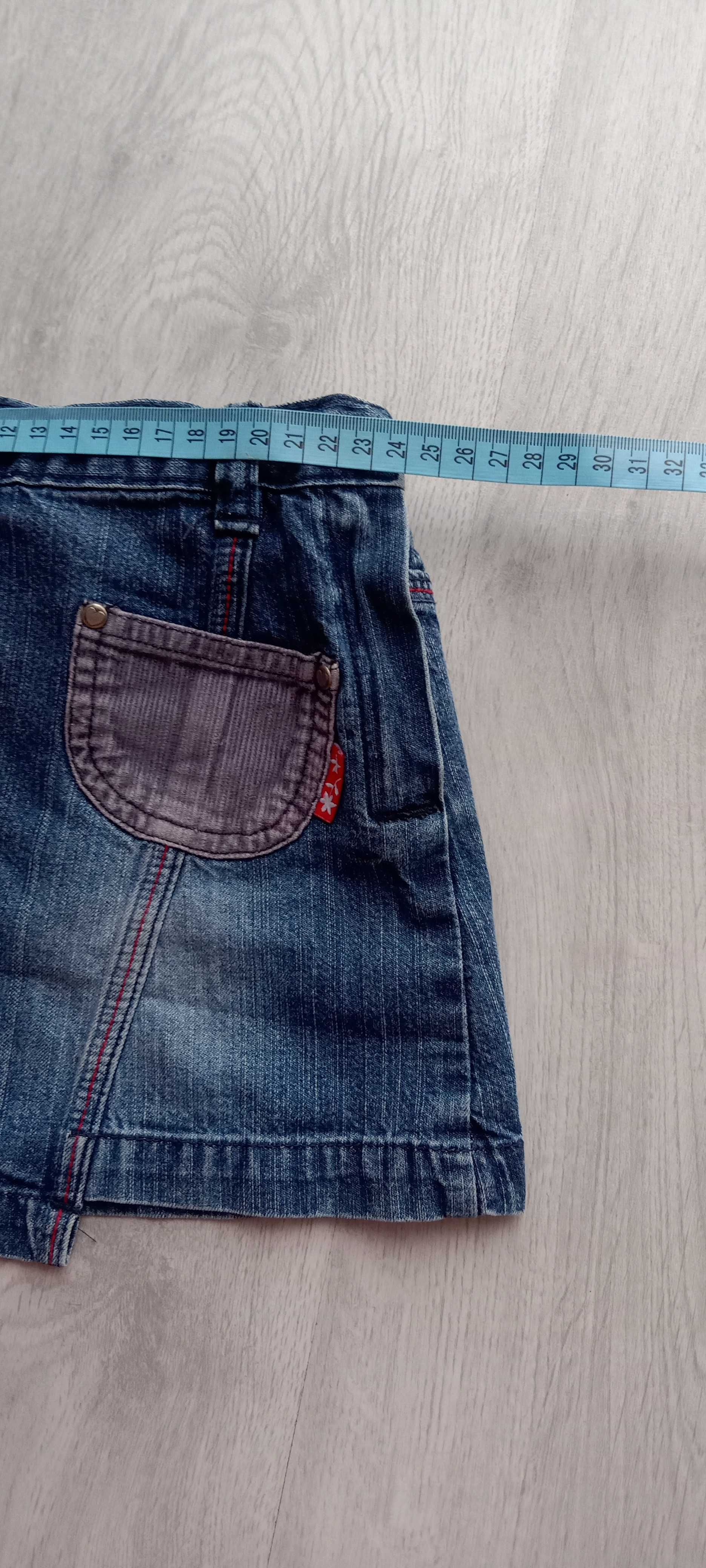Spódnica  dziewczęca jeans h&m 3 latka
