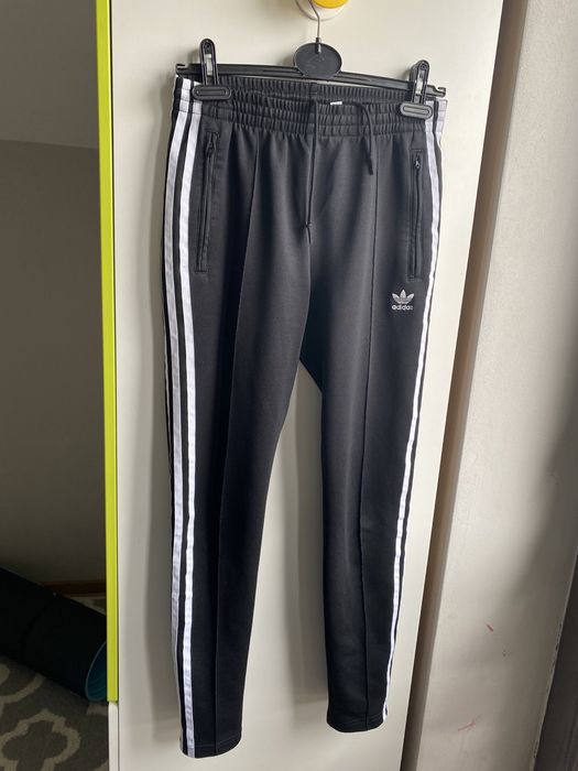 adidas spodnie damskie dresowe roz 34/xs czarne paski