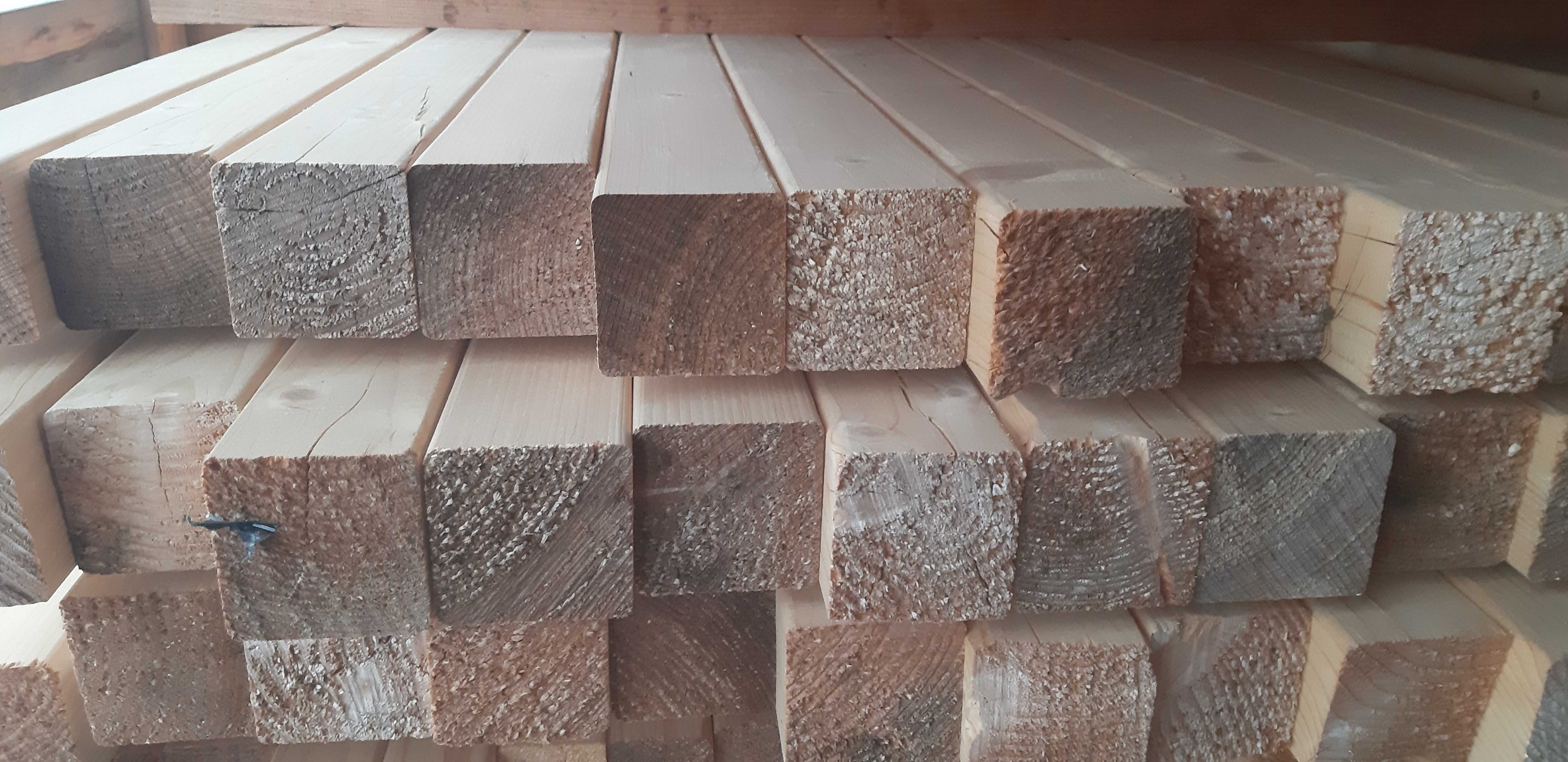 Drewno ,krawędziaki ,tarcica suszone strugane 9x9 cm
