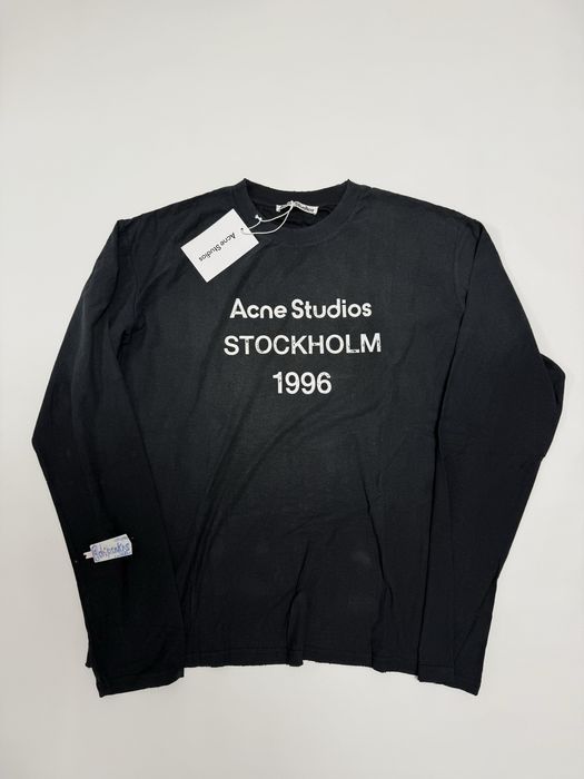 лонгслив Acne Studios 1996 washed dirty