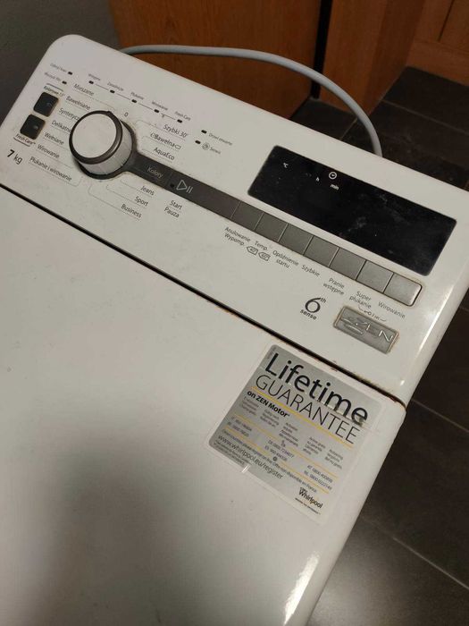 Pralka Whirlpool Ładowana od góry 6 sense Zen Motor 100% sprawna