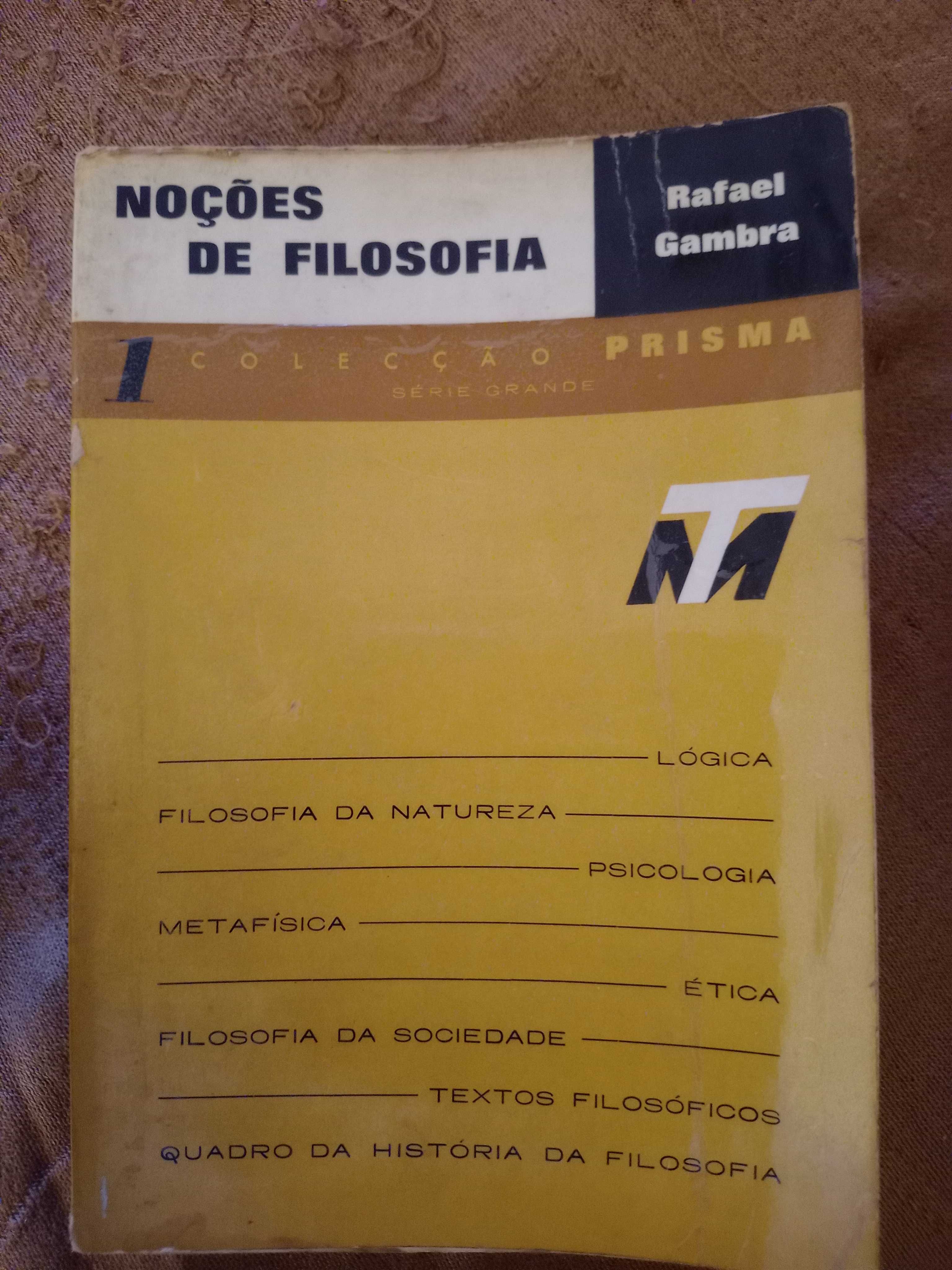 Livros usados sobre filosofia, história da filosofia, noções e Kant.