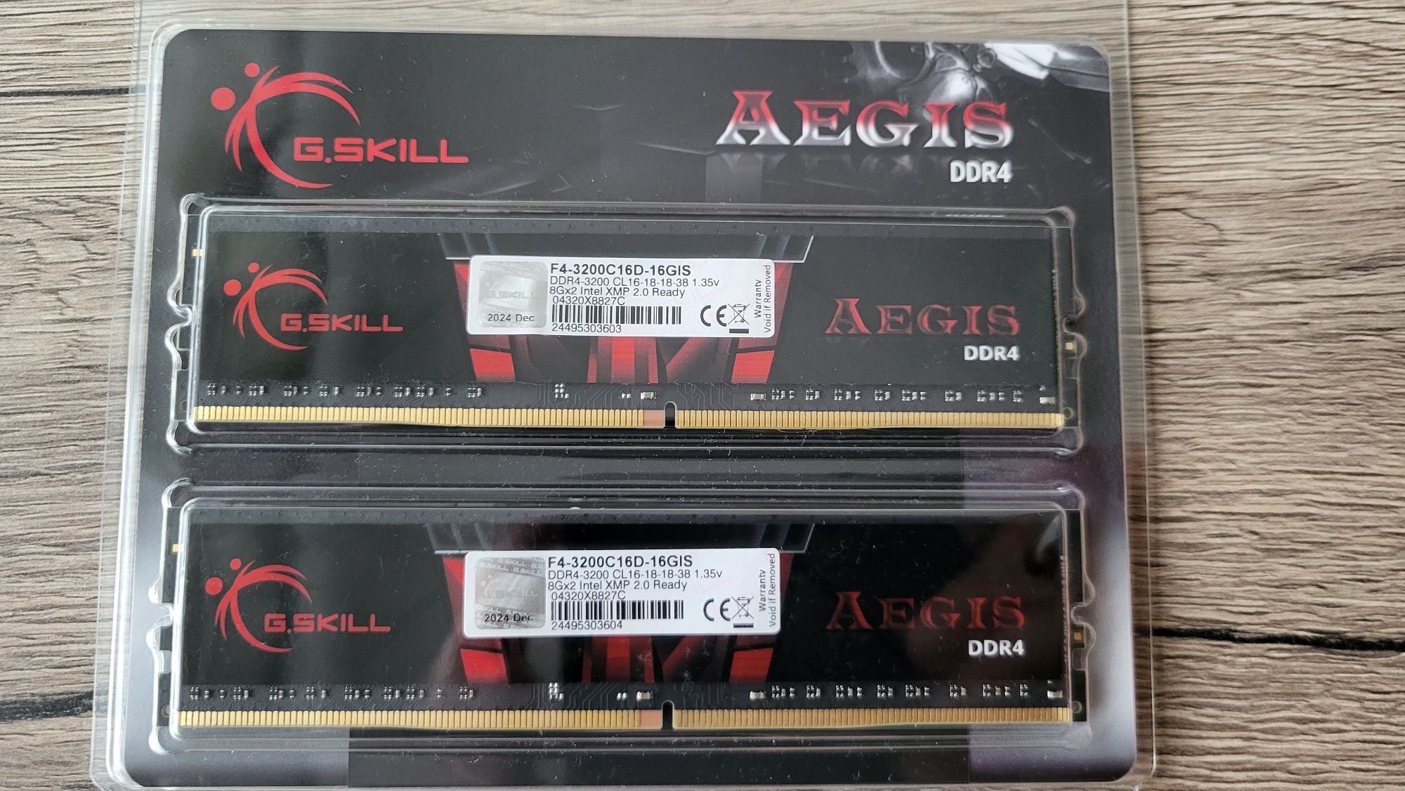Pamięć RAM DDR4 G.SKILL AEGIS 2x8GB (16GB) 3200mhz CL16 Dual Channel