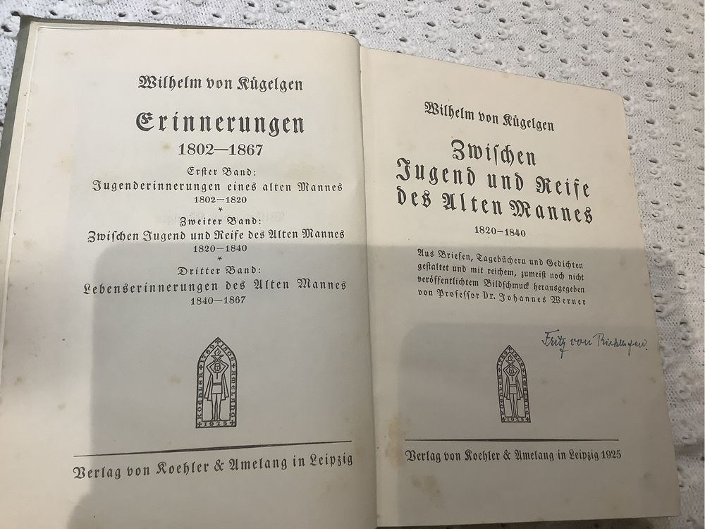 Kugelen miedzy mlodoscia a dojrzaloscia starego czlowieka 1925