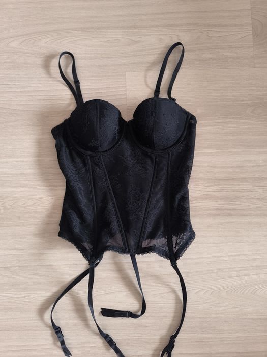 Czarny gorset H&M-roz.38.