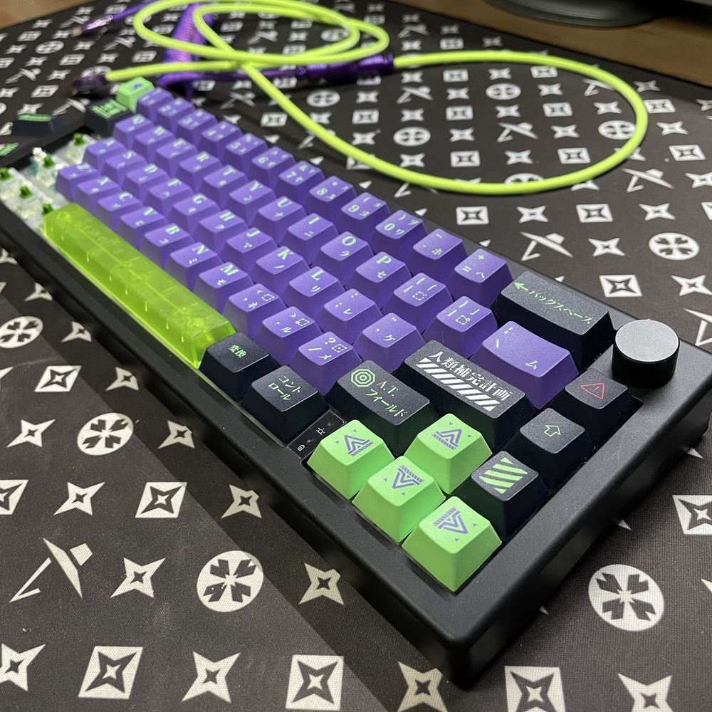 Кастомна механічна клавіатура GMK67, Matcha Green (RGB)(Hot Swap)