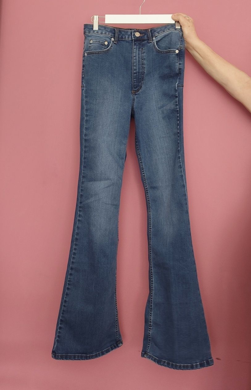 Asos spodnie dzwony flare jeansowe nowe W26 L32 S 36