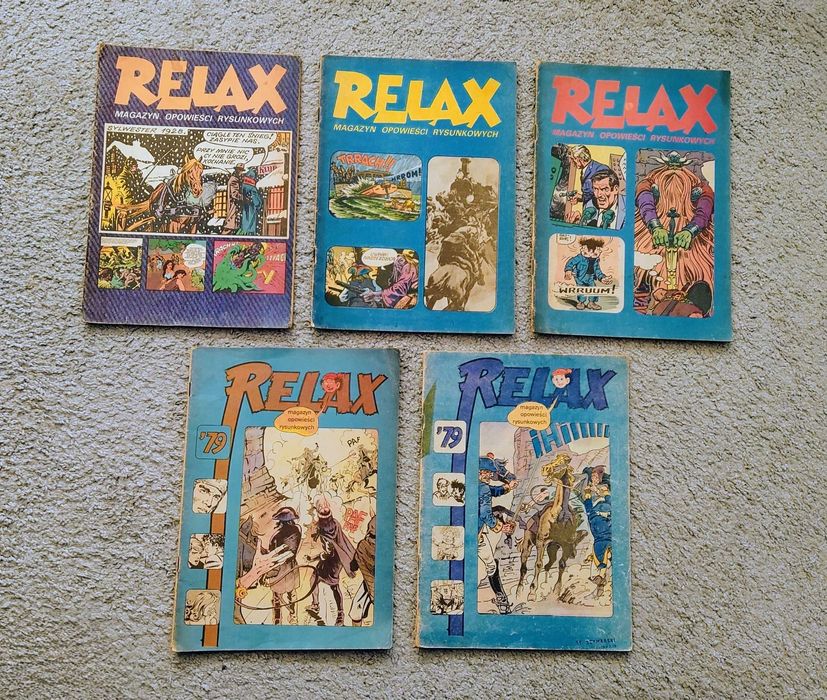 5 numerów RELAX - 14, 20, 23, ( 1978 r.) 25, 26 ( 1979 r.). Stan dobry
