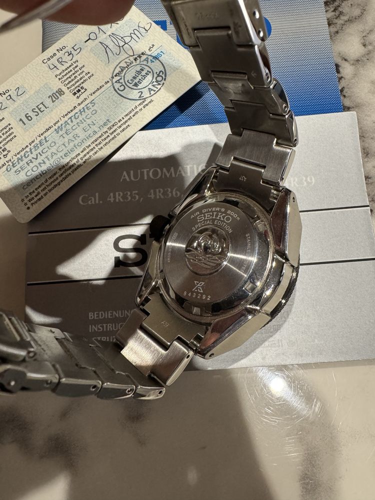 Relogio seiko samurai save the ocean