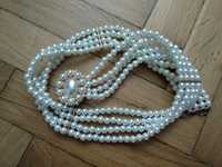 Pasek elastyczny perła vintage