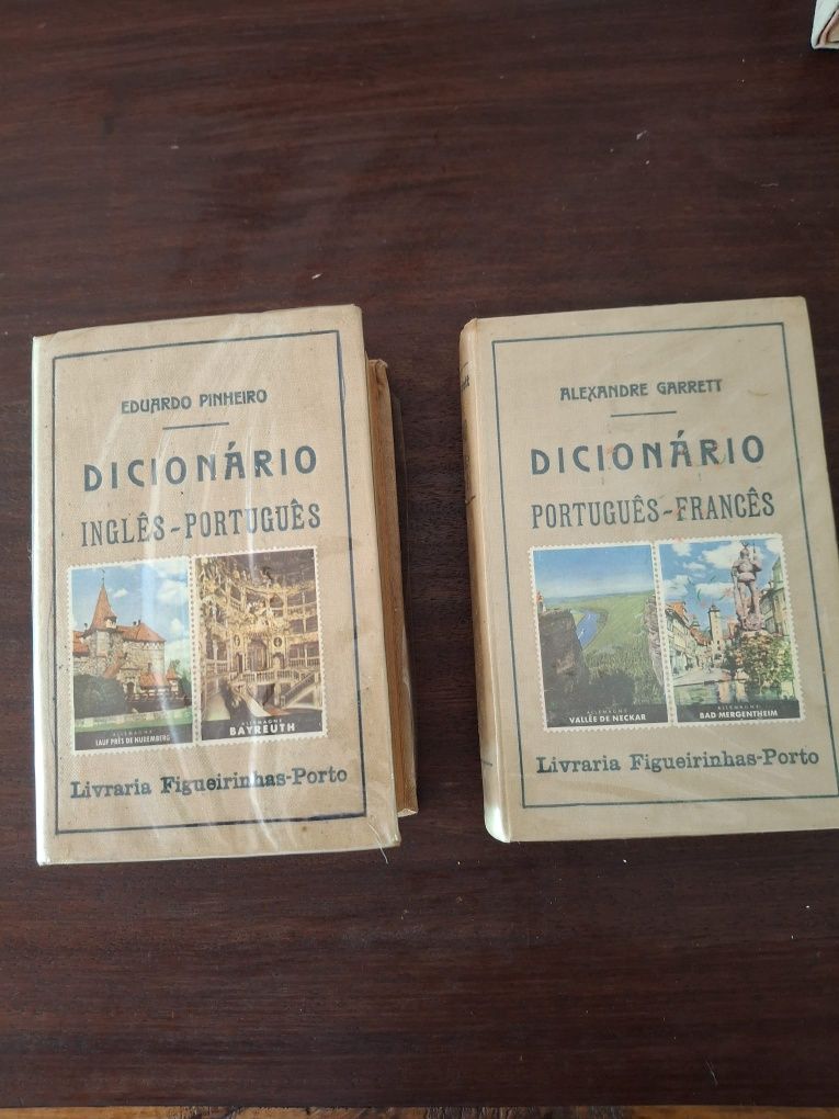 Vários dicionários . língua portuguesa, inglês e francês em bom estado