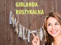 Girlanda ślubna weselna na ślub sale sesja styl boho rustykalna z LOVE