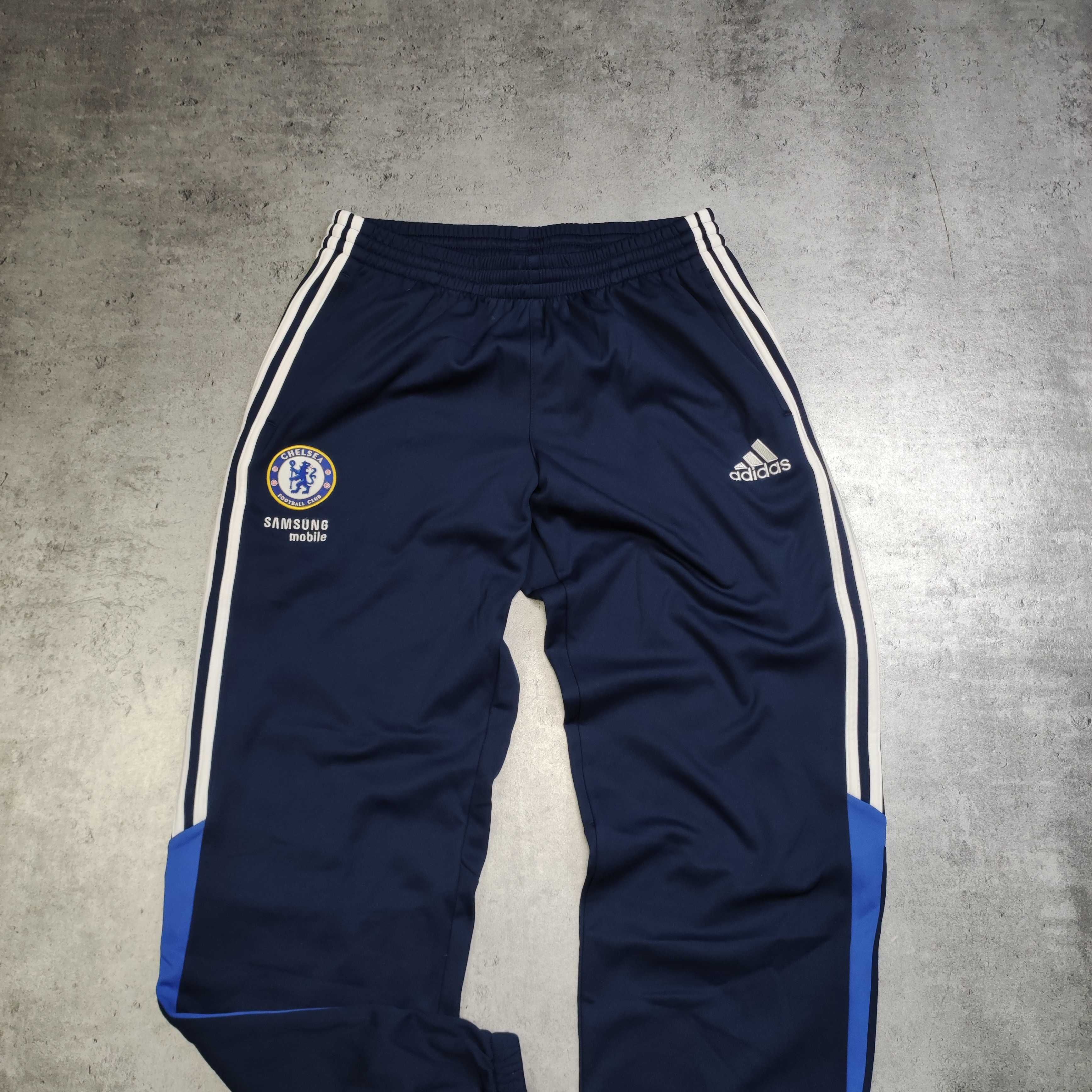 MĘSKIE Spodnie Dresy Dresowe Adidas Piłka Nożna Chelsea Londyn Jogger