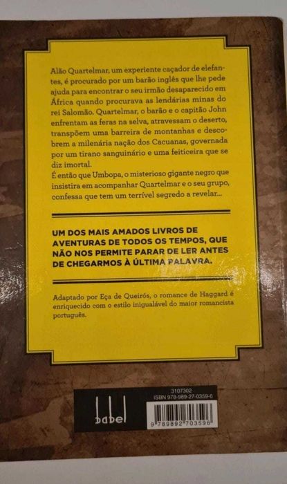 As Minas de Salomão - H. Rider Haggard / Eça de Queirós
