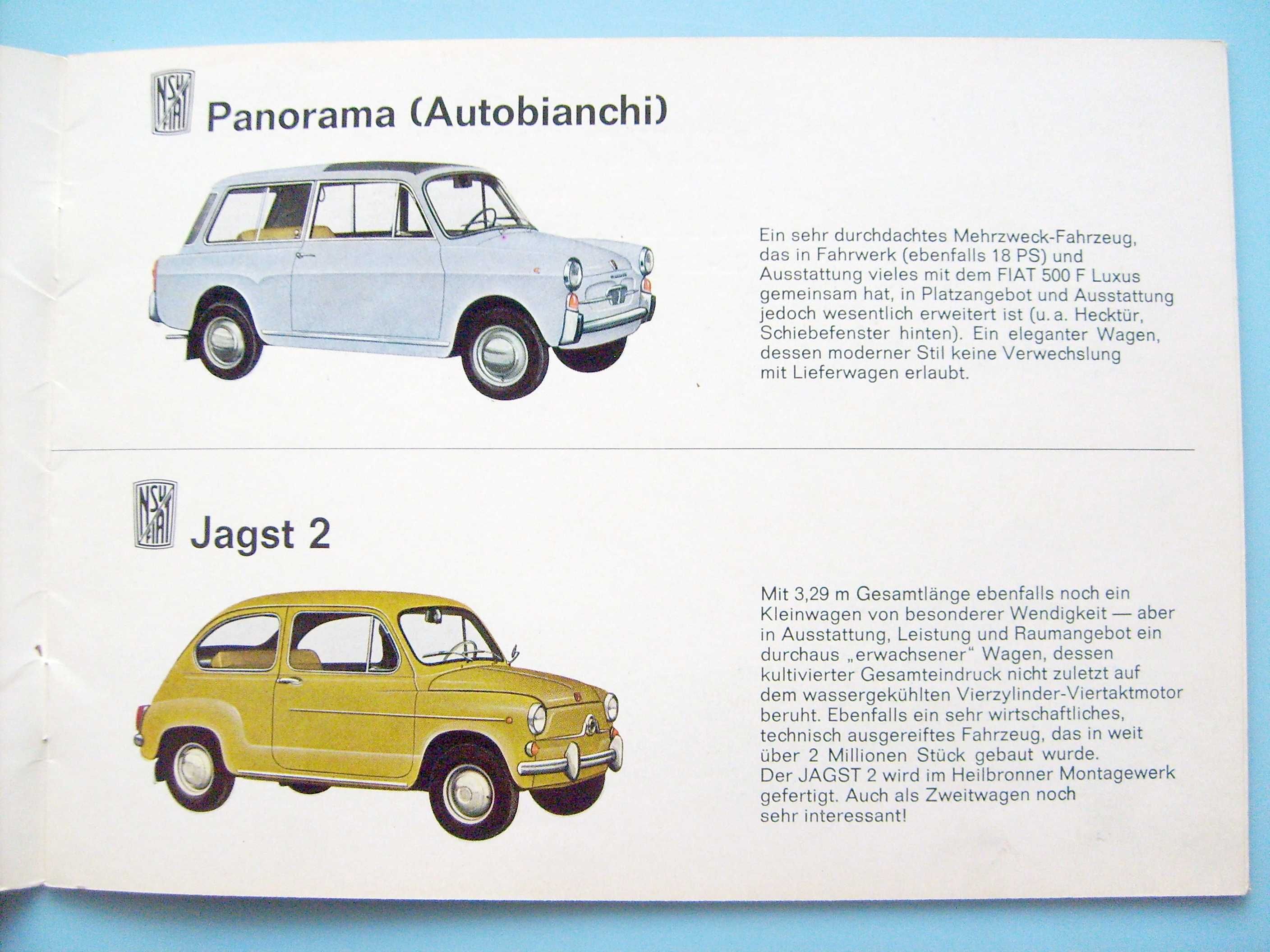 FIAT - NSU Programm 1965 / katalog prospekt / WYPRZEDAŻ ! RABATY !