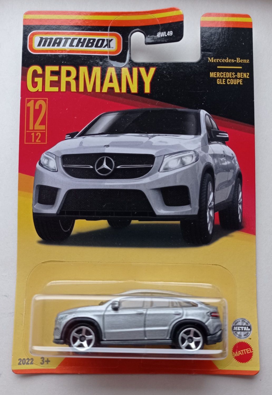 Matchbox Mercedes Benz GLE Coupe długa karta auto samochód resorak