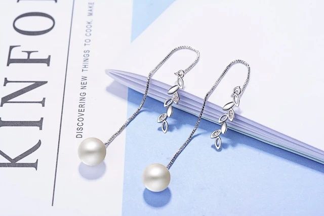Серьги серебро DiademaPearl 10 мм
