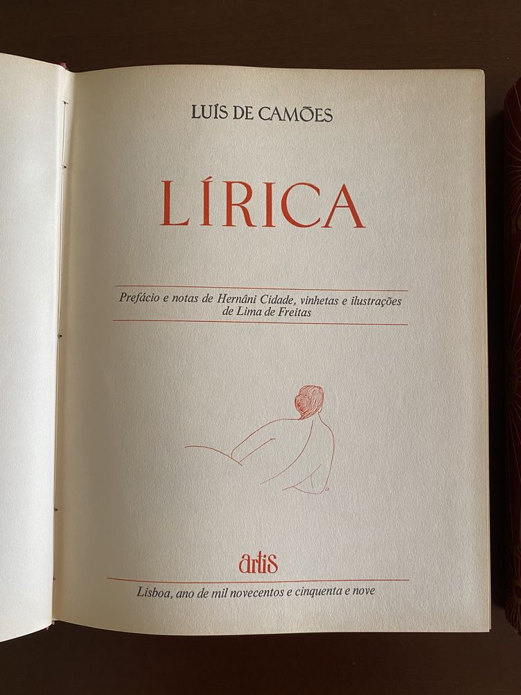 Lírica de Camões - Ed. Artis de 1959 - 2 Vol. / Ilustr. Lima Freitas