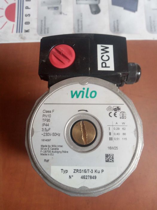 pompa wilo typ ZRS 15/7-3