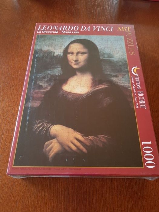 Mona Lisa Da Vinci puzzle 1000 - prezent pod choinkę