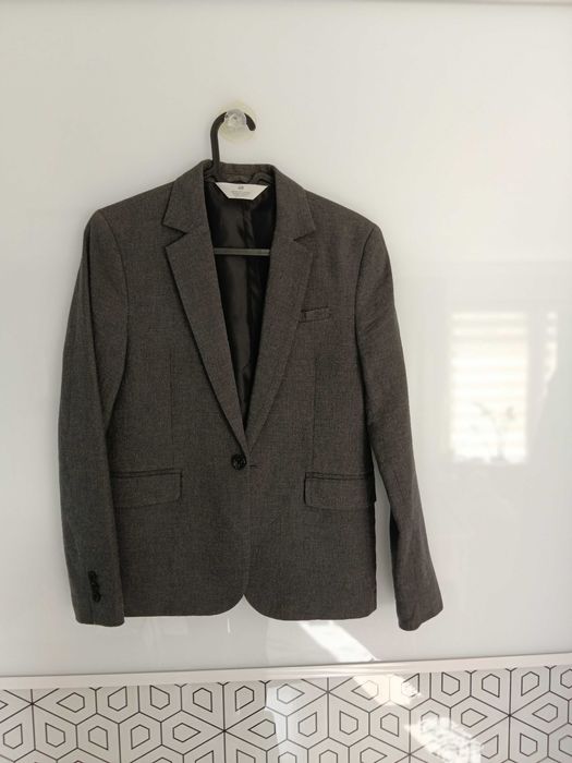 Grafitowa marynarka chłopięca H&M r.146