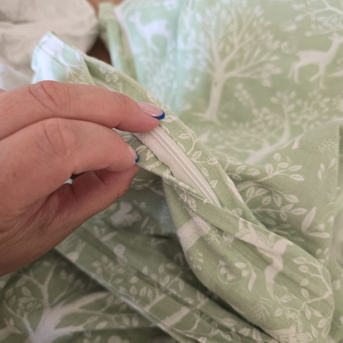 Pościel Ikea Trolldom 110x125 prześcieradło z gumką Ikea len 60x120 ba