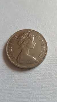 Moneta 10 New Pence Elizabet ll 1976 rok.