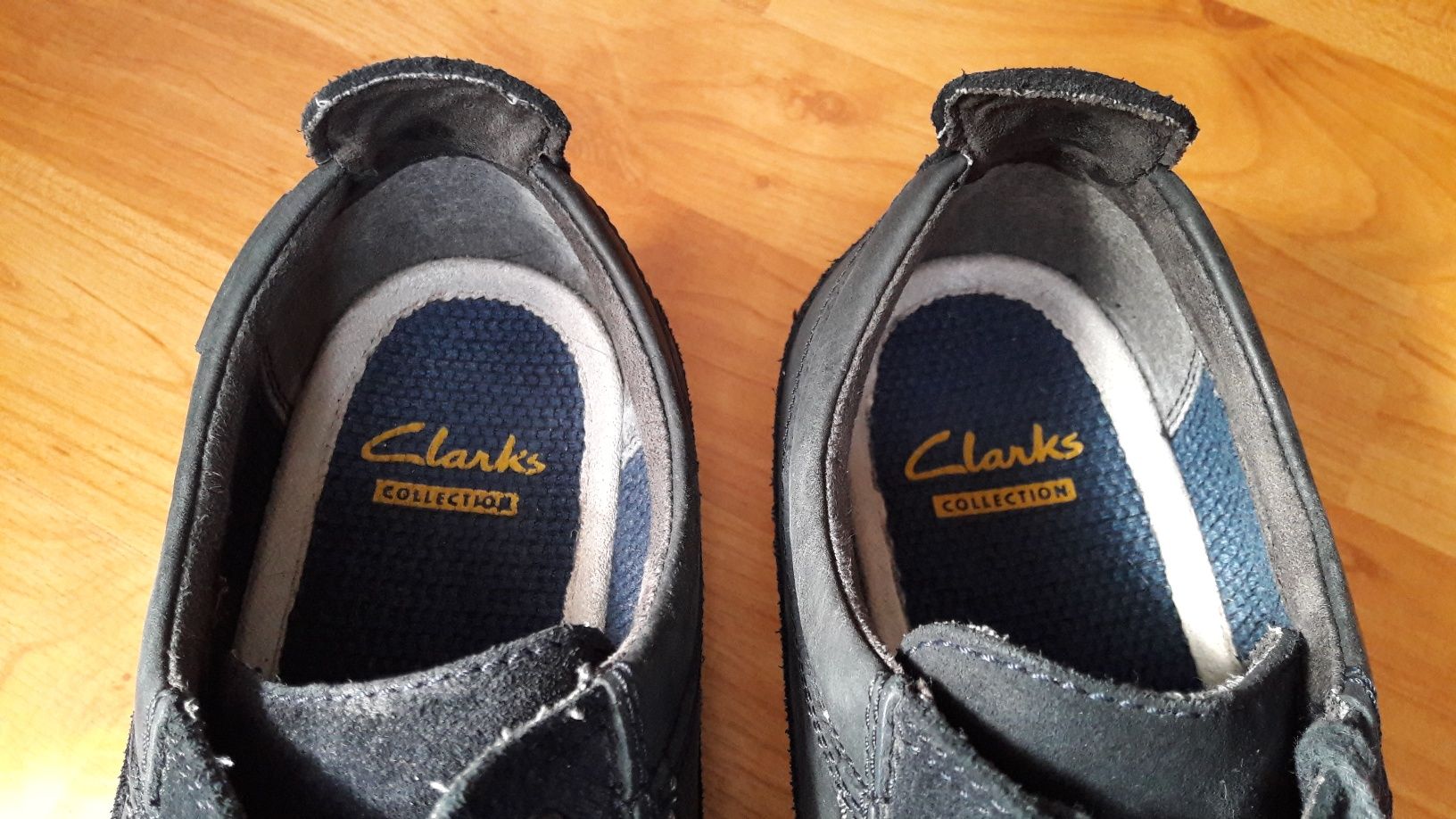 Кожаные Clarks 29см 44р мокасины