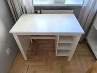 Biurko Ikea Brusali 90x52x73 białe bardzo dobry stan z półkami