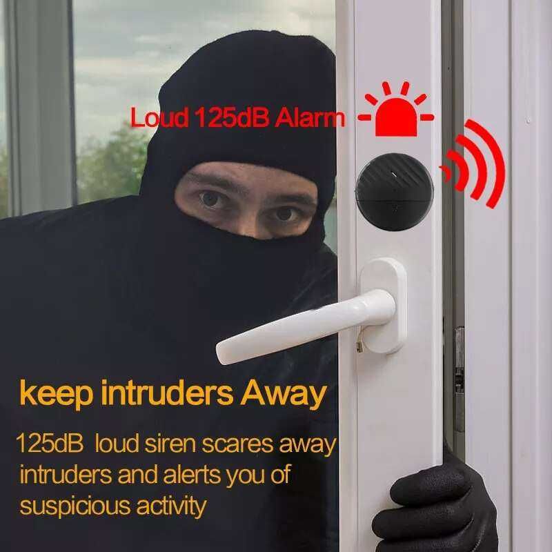 Czujnik wibracyjny zabezpieczający przed kradzieżą do okien i drzwi.