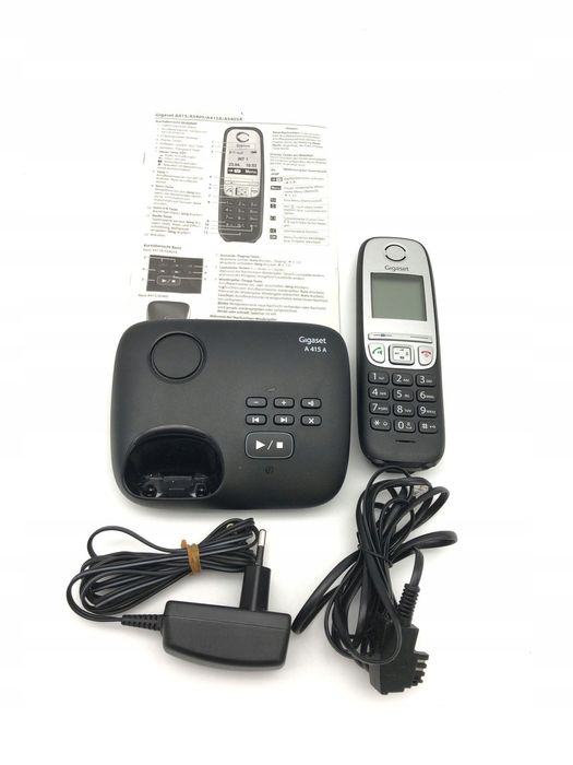 Gigaset A415A: Telefon DECT z sekretarką, książka tel. 100 wpisów