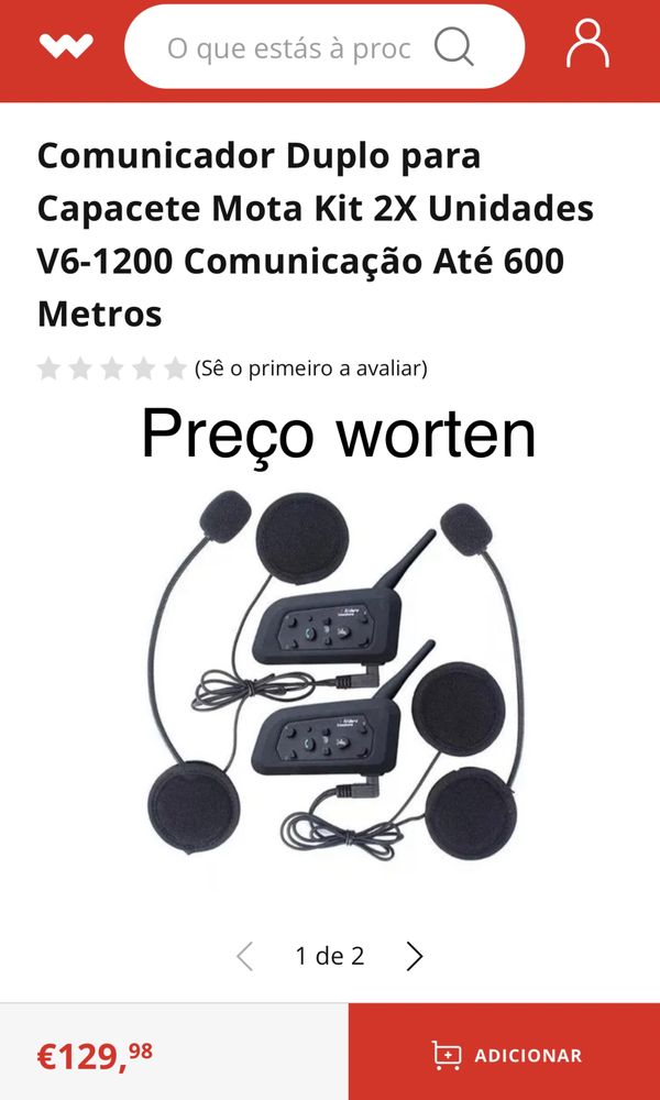 [NOVO]PROMOÇÃO Intercomunicador moto V6 PRO