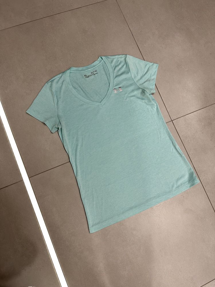 Bluzka sportowa under armour damska jasnoniebieska XS/tp/ech heatgear