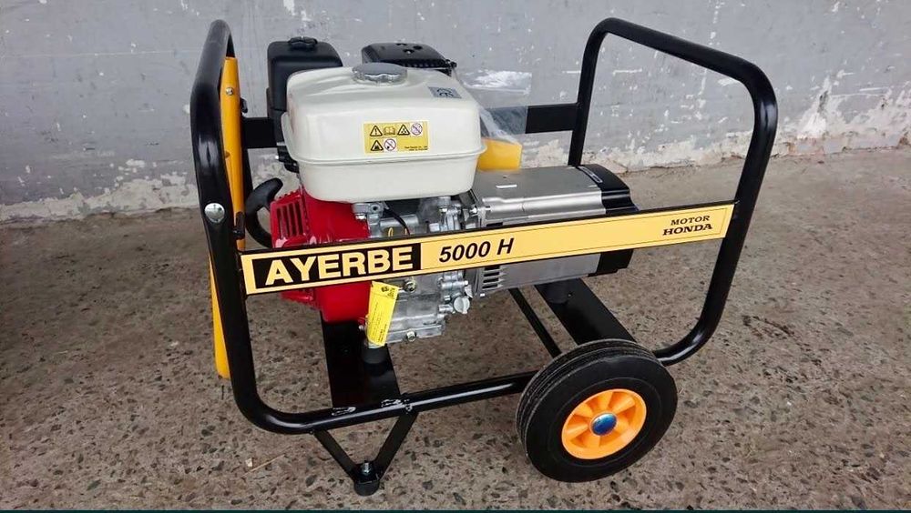 Однофазний бензиновий генератор на 4,2кВт AYERBE 5000 (HONDA GX-270)