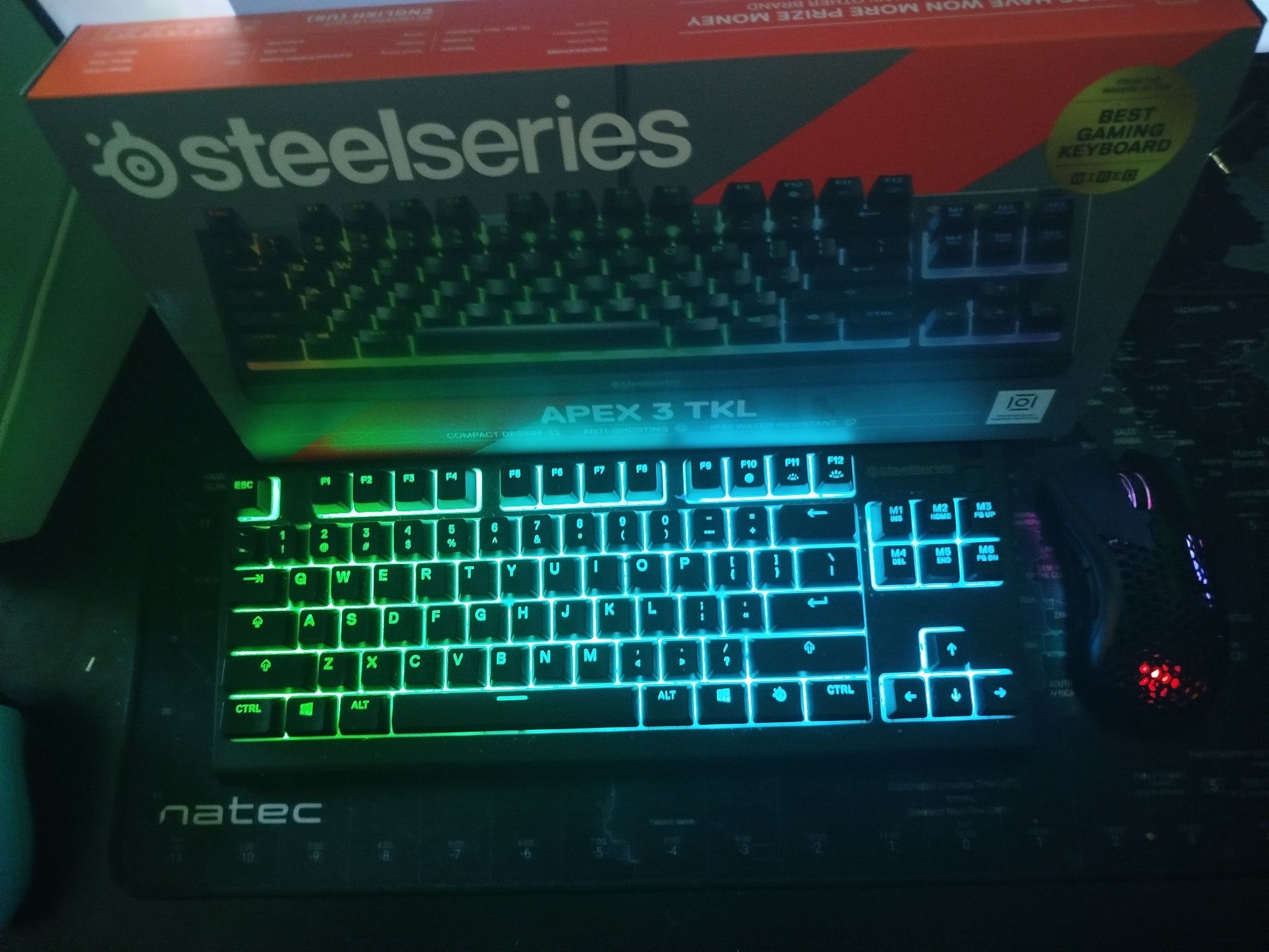Zestaw gamingowy – SteelSeries Apex 3 TKL + Defender Warlock OKAZJA!!!
