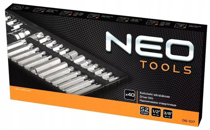 Zestaw Klucze Torx Spline Hex Imbus X40 Neo 06-107