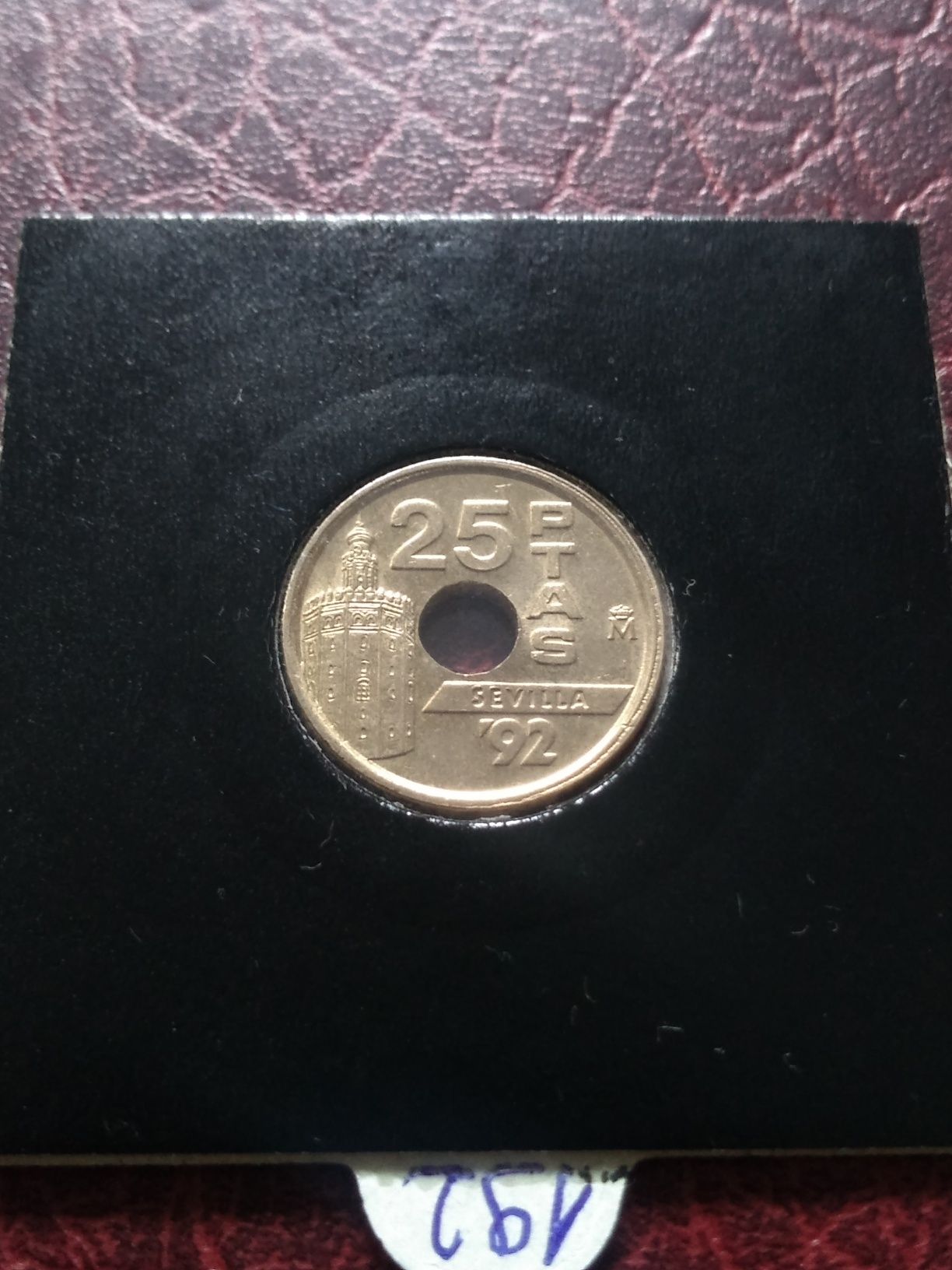 Moneta Hiszpania 25 peset 1992 expo