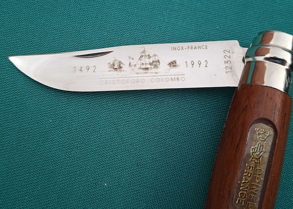 Canivete Opinel Nr. 8 Cristoforo (Cristovão) Colombo 1492/1992