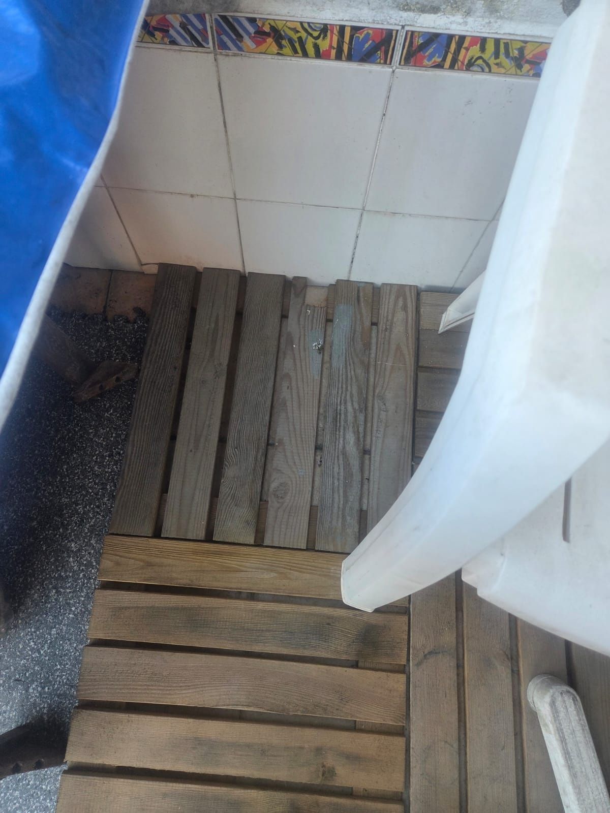 Deck chão de madeira