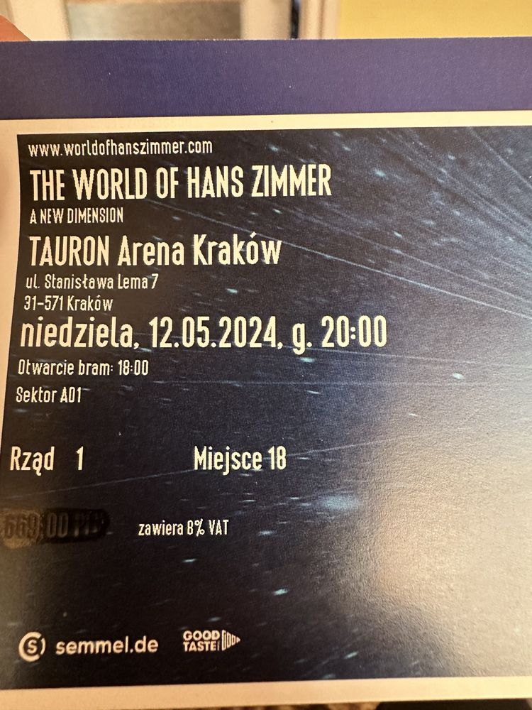 Bilety koncert The world of Hans Zimmer Kraków