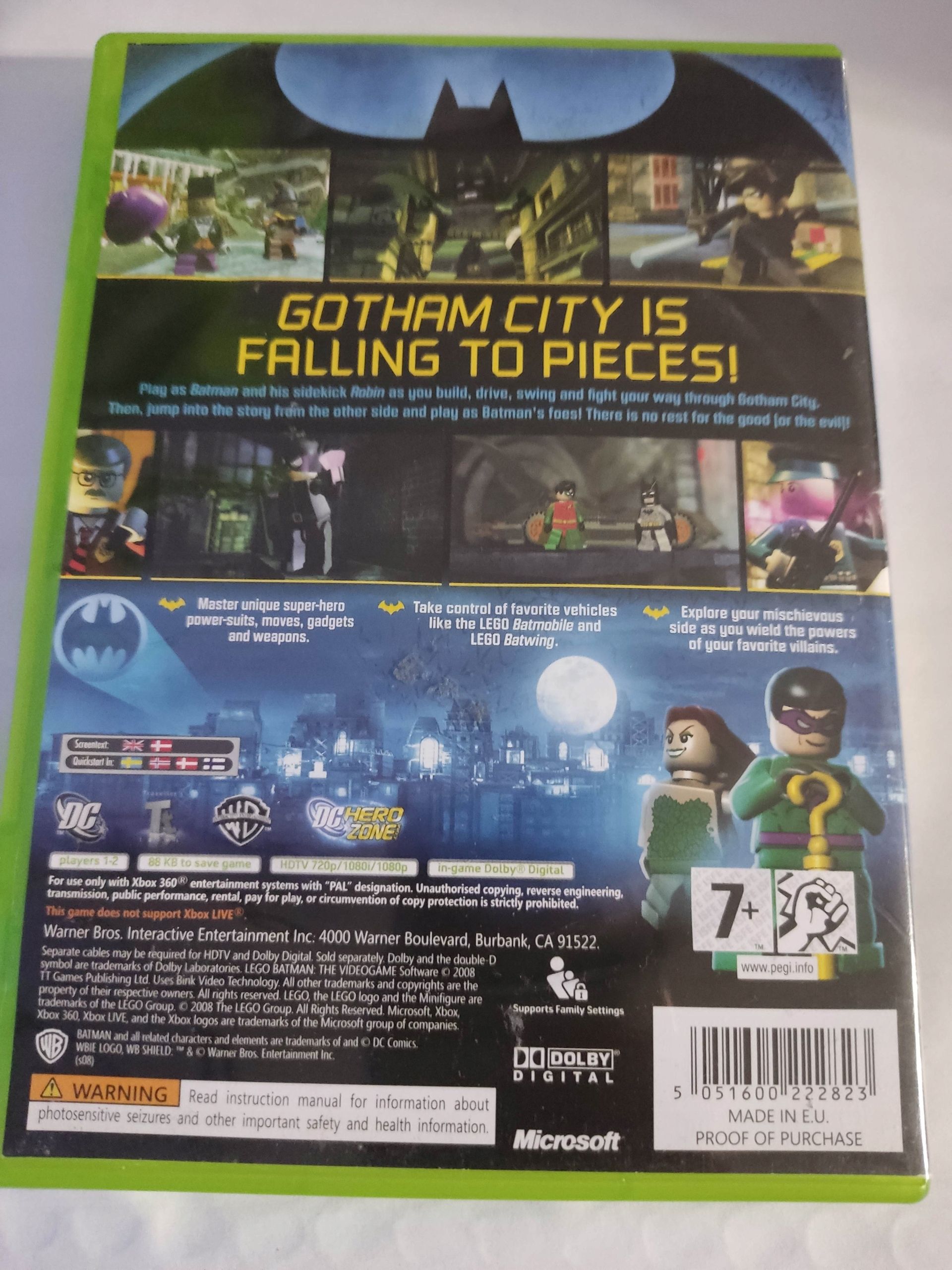 Lego Batman The Videogame Microsoft Xbox 360 Gra Dc X360