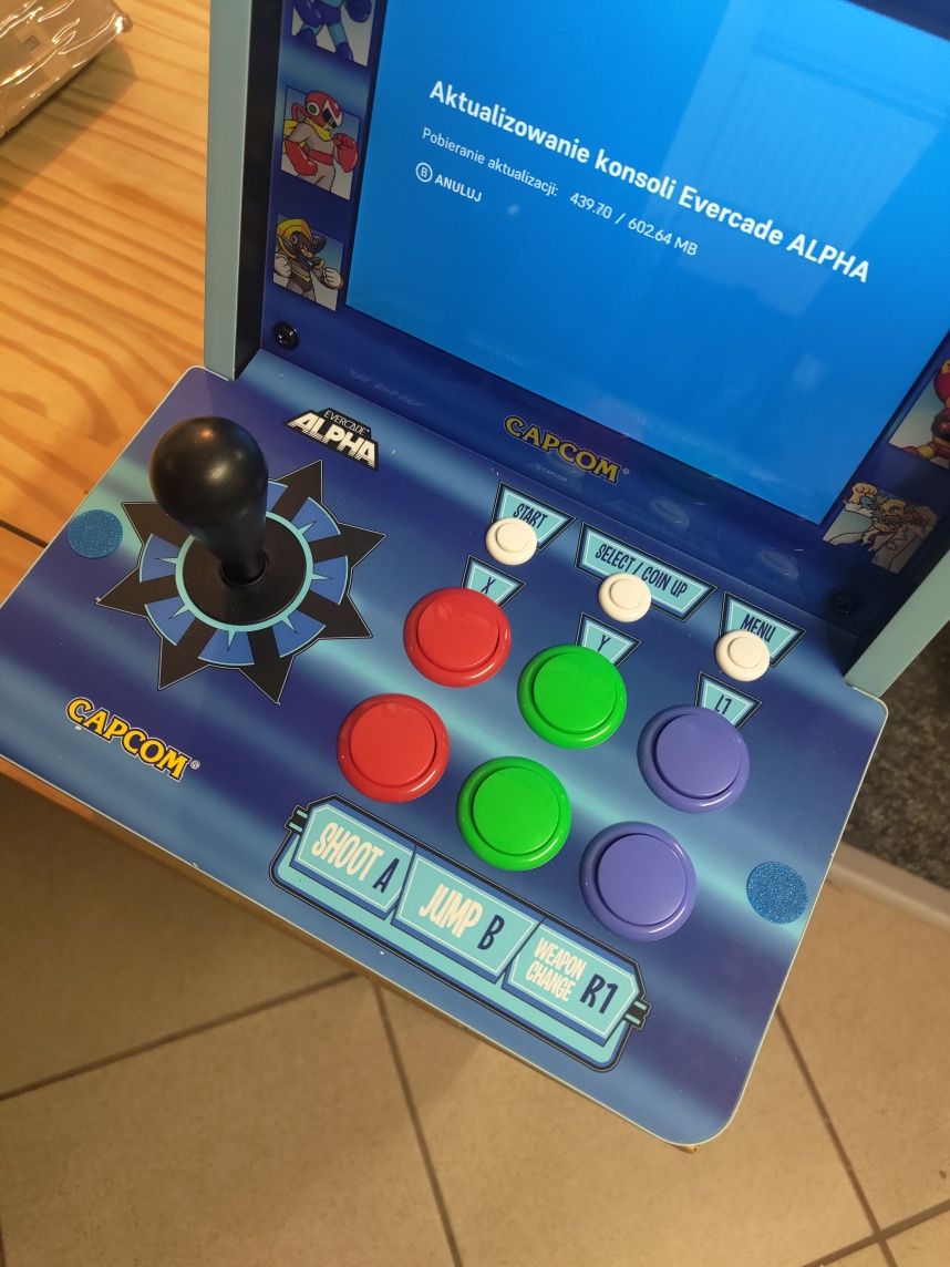 MOD Evercade Alpha na akumulator konsola mini automat arcade 4400mah