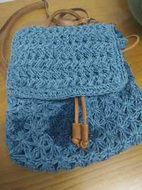 Mochila em macrame