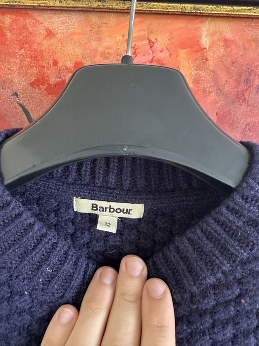 Теплый свитер Barbour из шерсти шетландских овец Размер 12