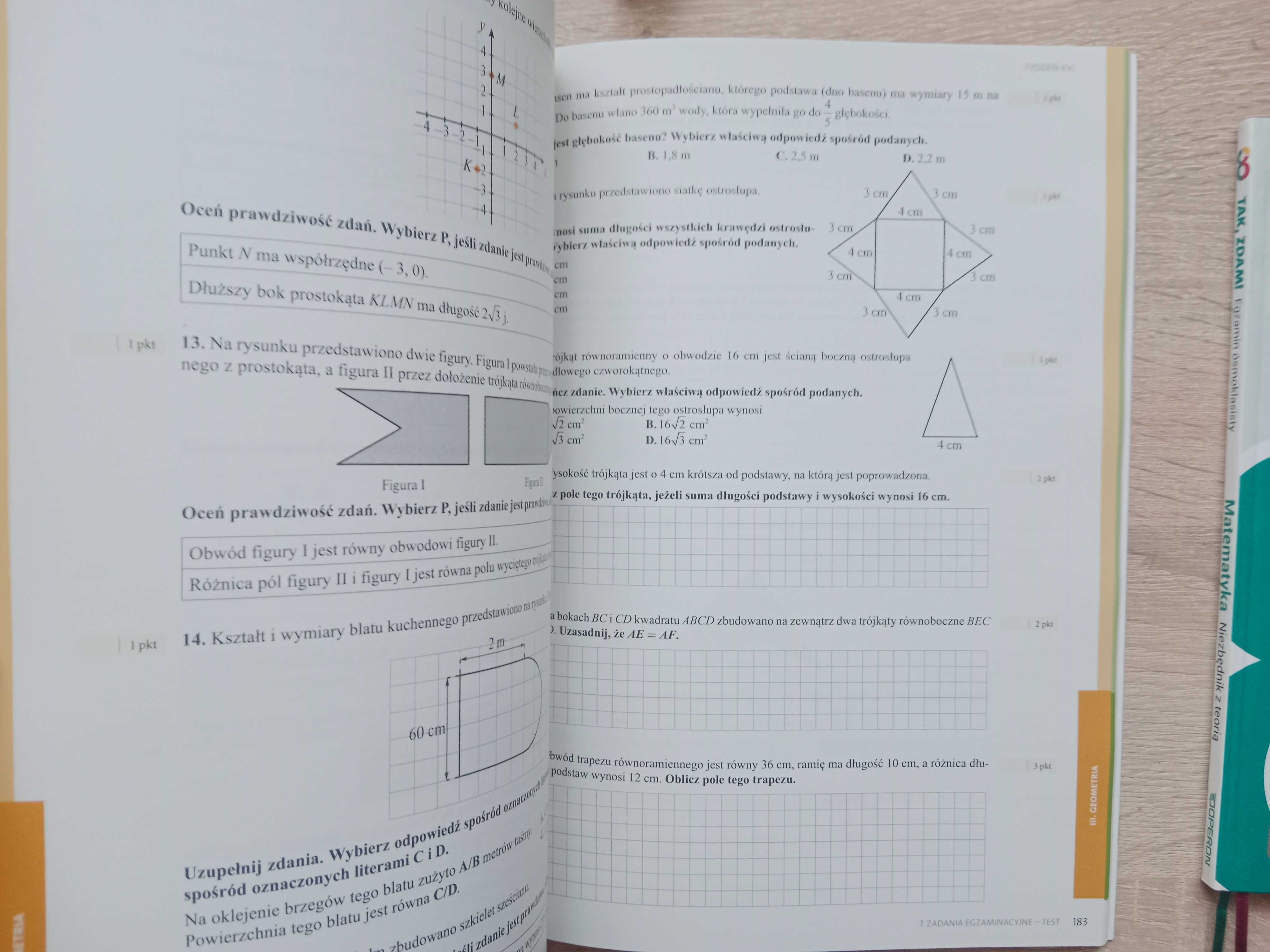 Tak, zdam egzamin ósmoklasisty MATEMATYKA.