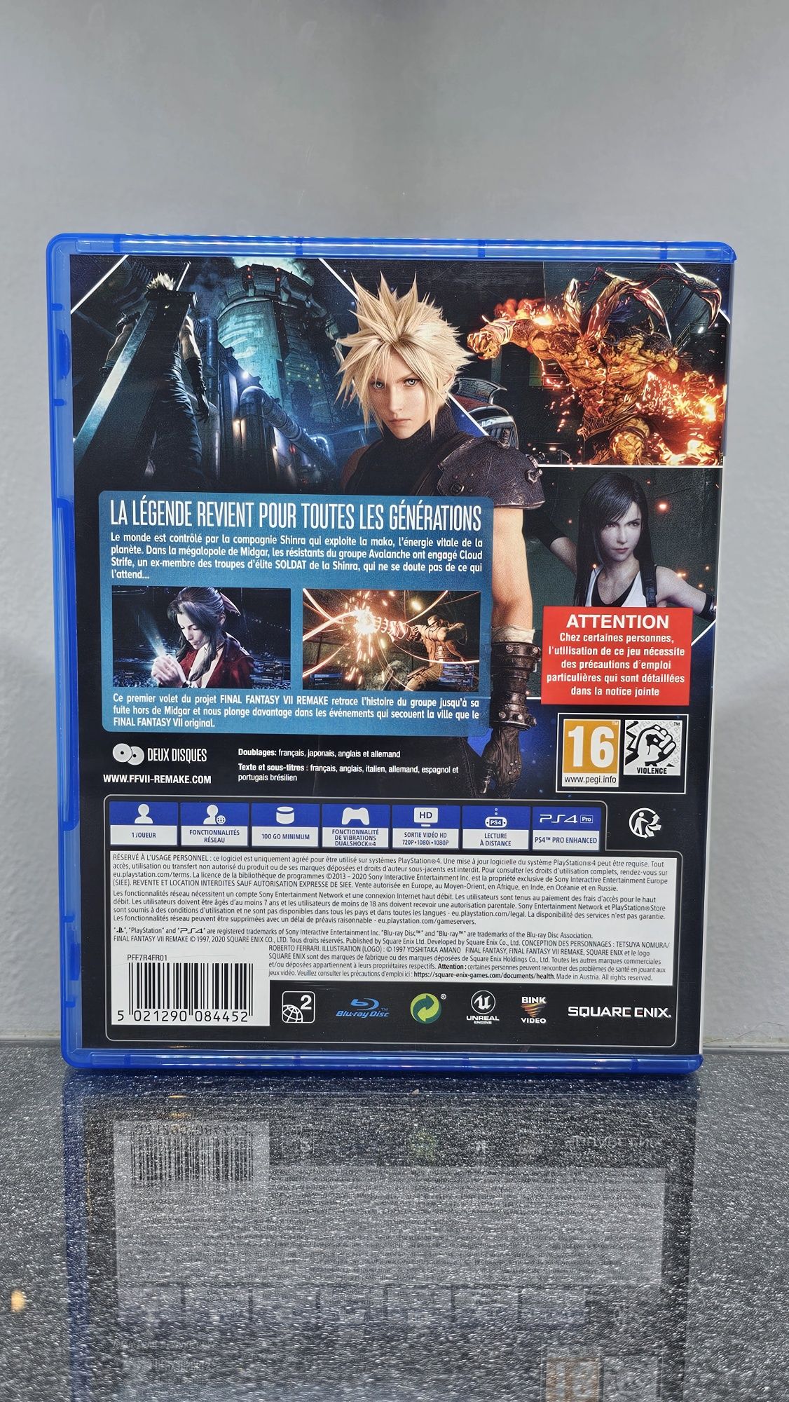 Final Fantasy VII 7 Remake Duplo Disco PS4 PlayStation 4