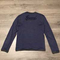 Longsleeve Gucci v-neck sweter w paski high end