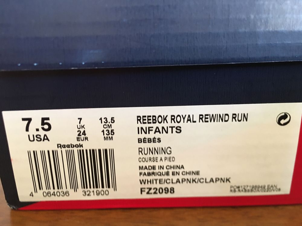 Детские кроссовки Reebok Royal Rewind Run 24 р.