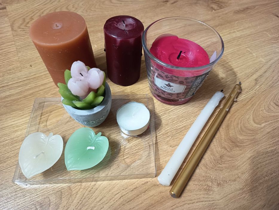 Świece dekoracyjne mix / zestaw 9 szt.