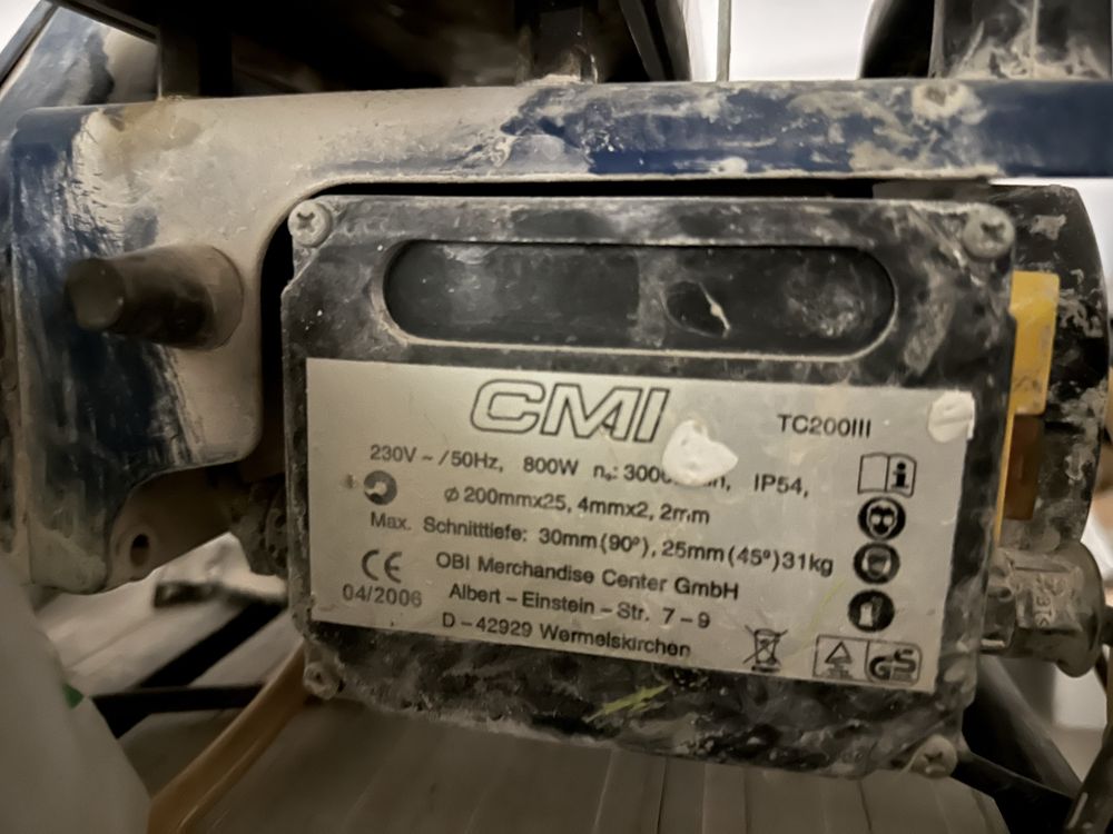 Elektryczna przecinarka do płytek ceramicznych 800w stołowa
